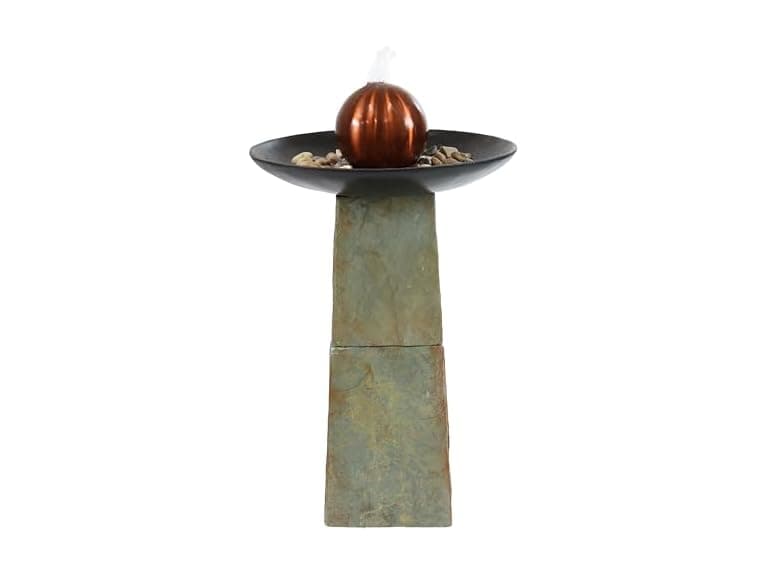 Sunnydaze Freestanding Slate Outdoor Water Fountain - Image 1