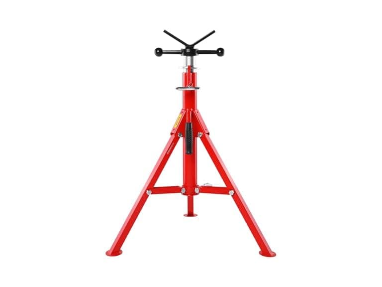 V Head Pipe Stand Adjustable Height 28-52 Inch - Image 1