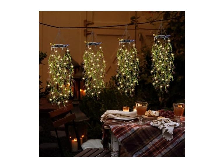 KagoLing Fake Plants with Fairy Lights - Image 1