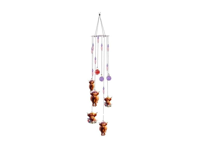 Spoontiques Mini Highland Cow Wind Chime - Image 1