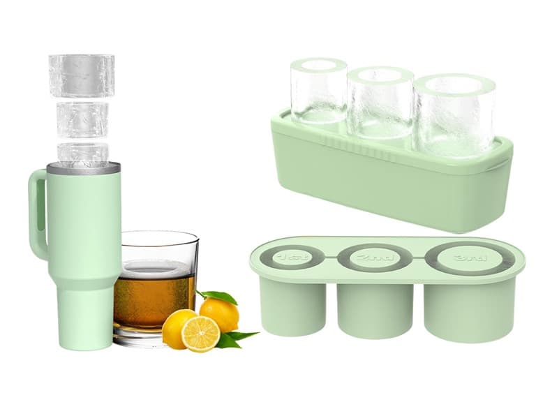 1947KITCHEN Silicone Cylinder Ice Mold Cube Tray - Image 1