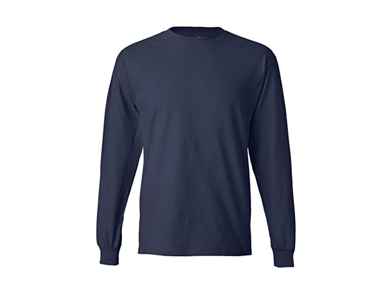 Hanes Long Sleeve Beefy T-Shirt - 5186, - Image 1