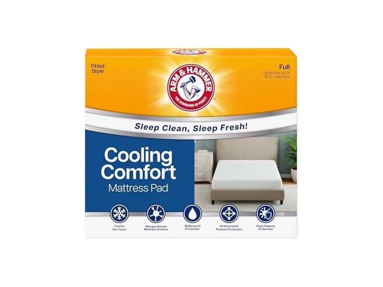 Arm & Hammer Cooling Comfort Mattress Pad - Image 1