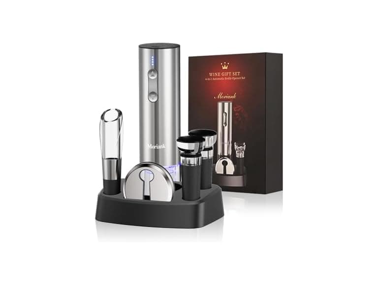 Electric Wine Opener Set 6-in-1 w/ Stand - Image 1