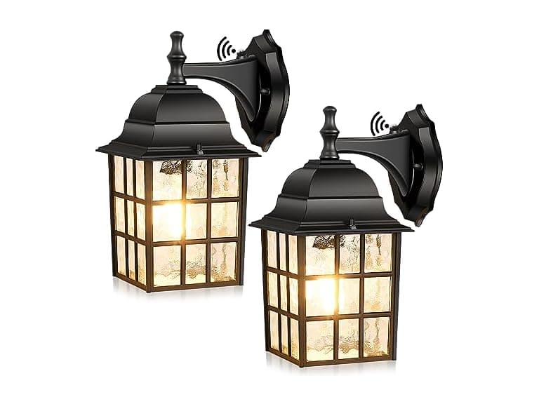 Brightever 2-Pack Dusk to Dawn Outdoor Wall Lantern - Image 1