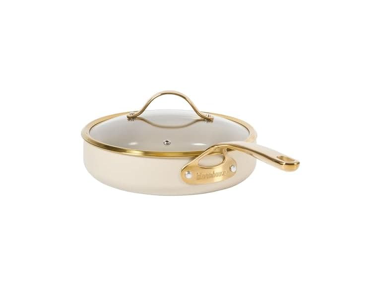 bloomhouse 10" Ceramic Saute Skillet & Lid - Image 1