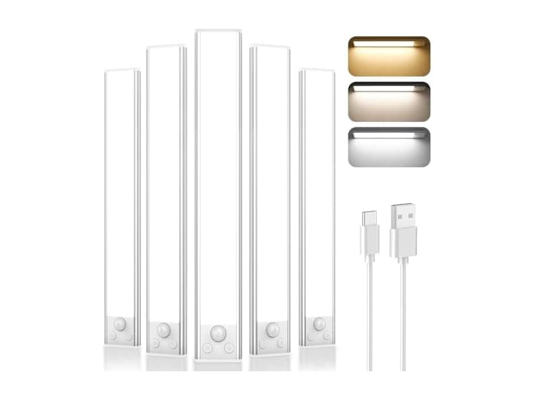 Brightever 5Pk Motion Sensor Under Cabinet Lights - Image 1