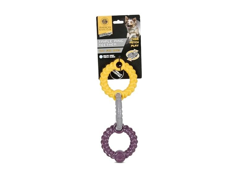 AKC Training Triple Ring Dog Toy - Image 1