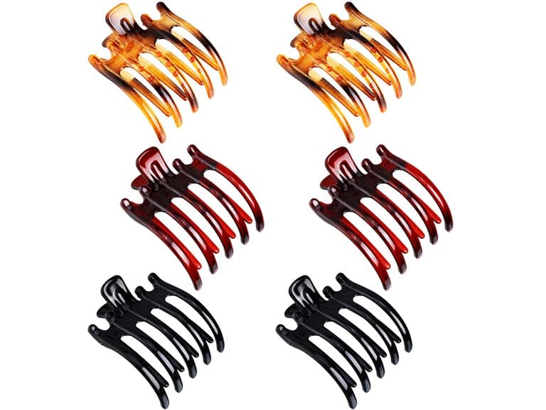 12 Pieces Plastic Non-Slip Hair Claw - Image 1