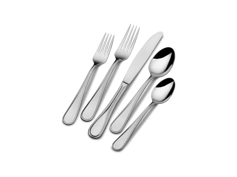 Mikasa Bravo 18.10 45 Piece Stainless Steel Flatware Set, Service for 8 - Image 1