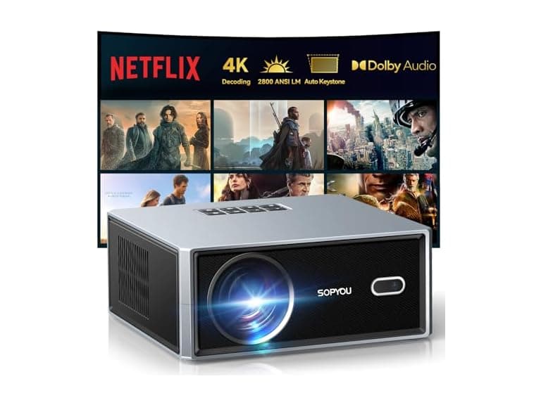 SOPYPOU Smart TV Projector - Image 1
