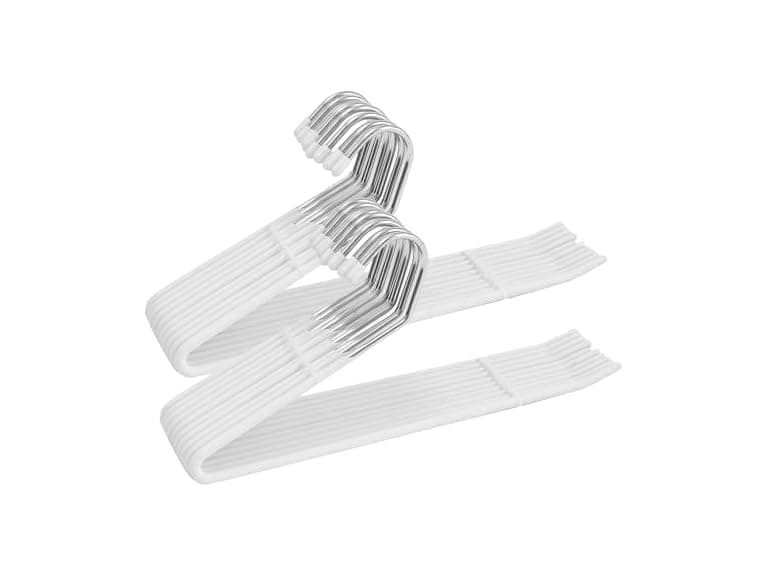 CROS 20 Pack Non-Slip Pants Hangers White - Image 1