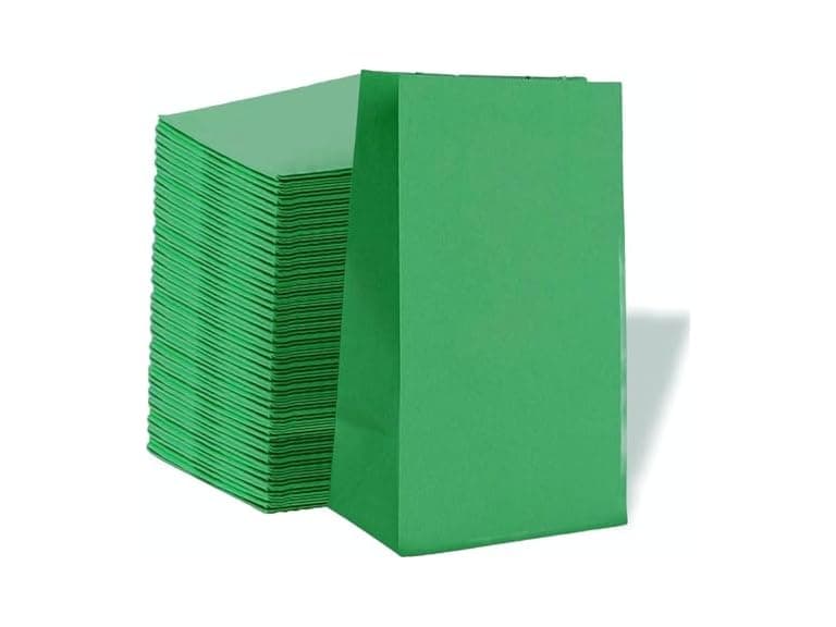 Green Paper Bags 4lb 25ct - Image 1