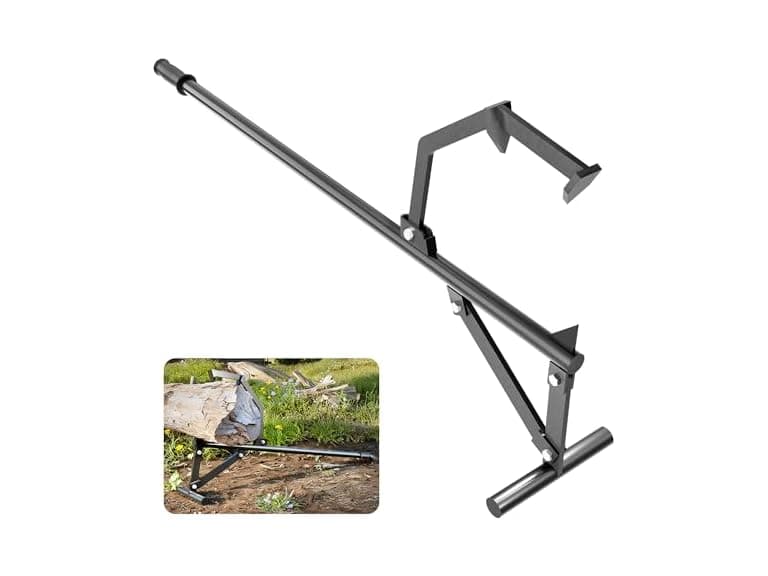 Idzo Log Lifter 51.5" Wood Handle for Rolling Logs - Image 1