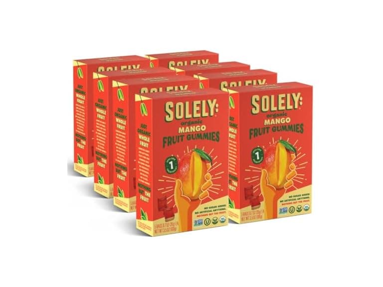 8PK SOLELY - Organic Mango Whole Fruit Gummies - Image 1