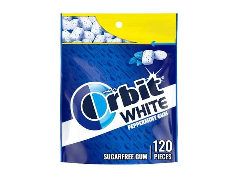 120CT ORBIT White Peppermint Sugar Free Gum - Image 1