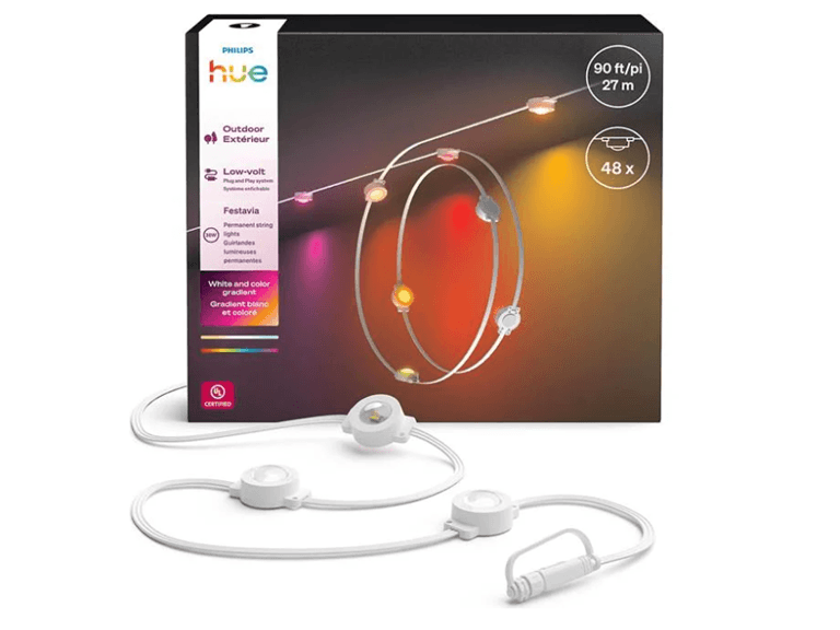 Philips Hue Festavia Permanent Outdoor Lights, 90ft - Image 1