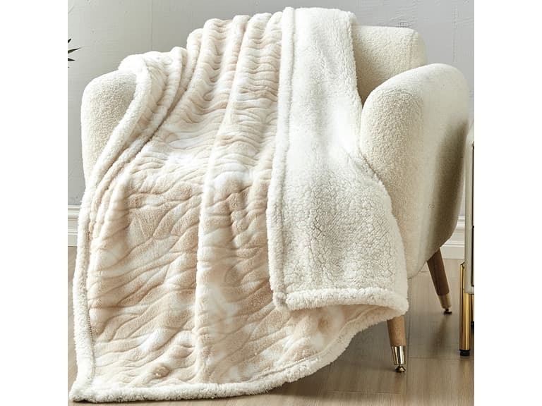 Luxury Home Alaska Micro Plush Throw - Image 1