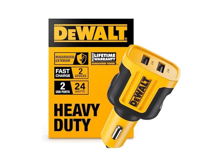 Dewalt 141 9008 DW2 Mobile USB Charger 2 Port - Image 1