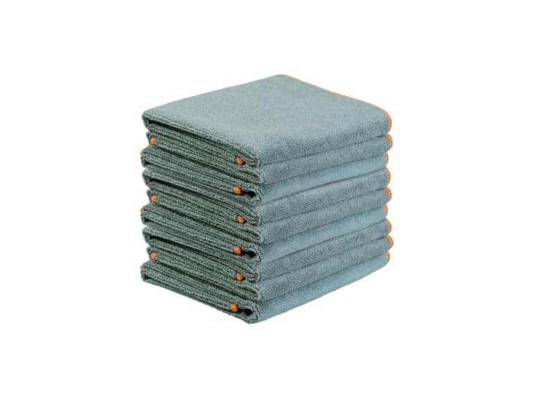 Superio Grey Microfiber Cleaning Cloth for Cars 9 Pack - Image 1