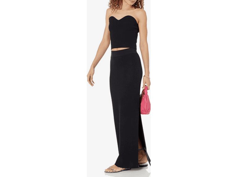 The Drop Tyler Rib Sweater Skirt,Hot - Image 1