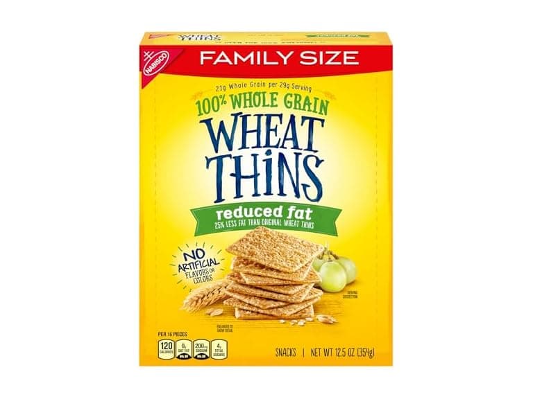Wheat Thins Reduced Fat Snacks, Whole Grain, 12.5 oz. - Image 1