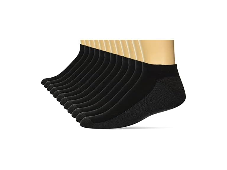Hanes Mens Xtemp Cushioned No Show Socks 12Pk - Image 1