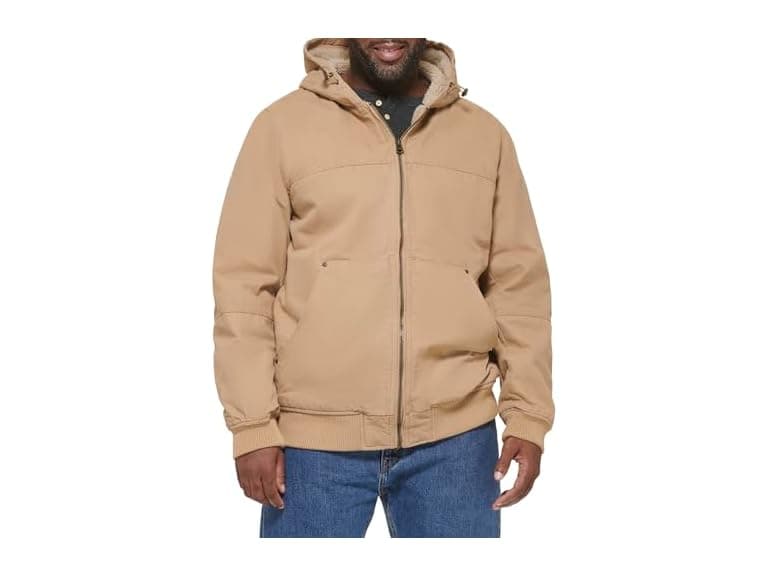 Levi's Men Workwear Cotton Canvas Hoody Jacket - Image 1