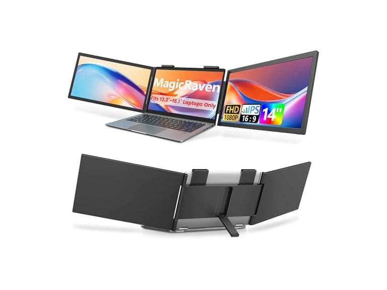 MAGICRAVEN 14in Dual Laptop Screen Ext - Image 1