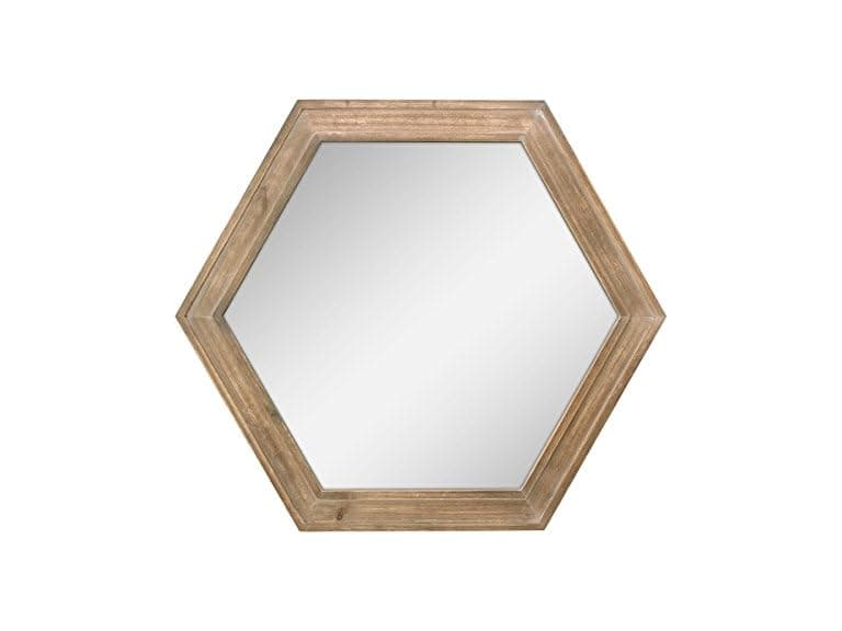 Stonebriar 24" Hexagon Hanging Mirror - Image 1