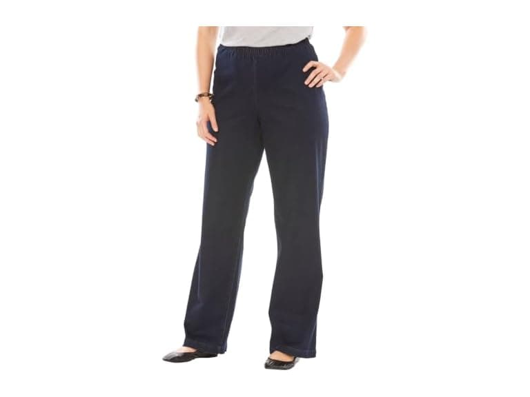 Woman Within Women (14 Tall) Fineline Jeans - Image 1