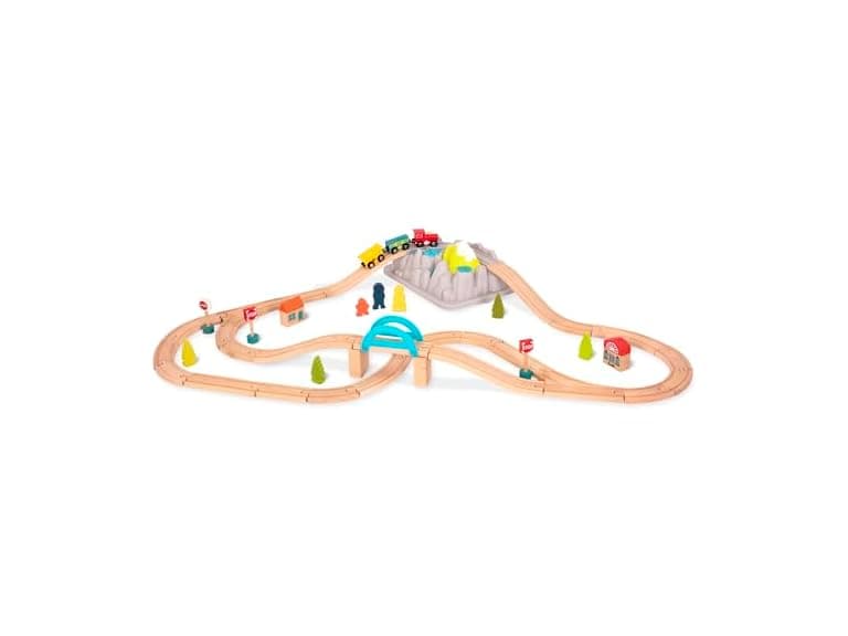 B. toys – Wood & Wheels Train Set - Image 1