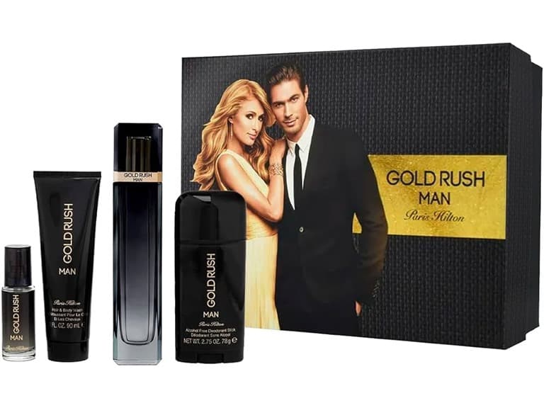 Paris Hilton Gold Rush Man 4 Pc EDT Set - Image 1