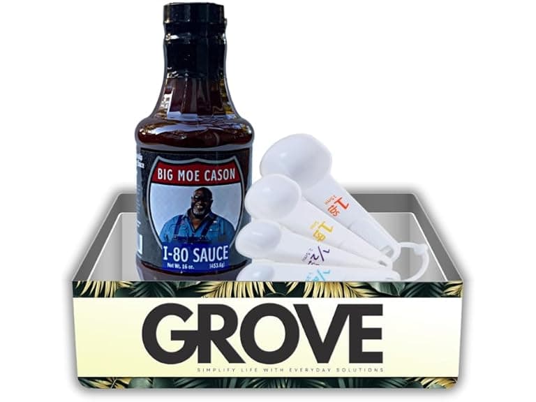 2 Item Set- Big Moe Cason BBQ Sauce & Measuring Spoons - Image 1