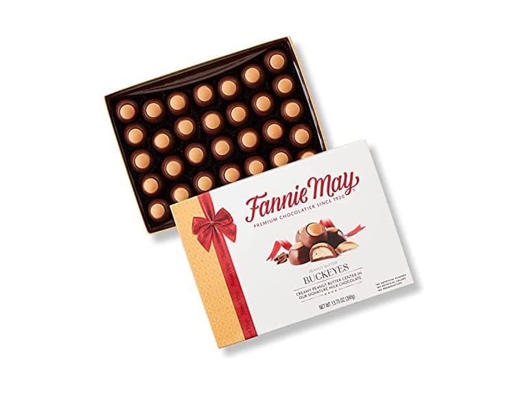 Fannie May Milk Choc PB Truffles Box 11o - Image 1