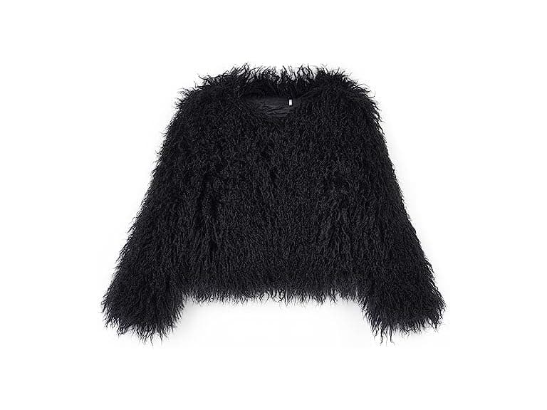Yuakou Women (XL) Shaggy Faux Fur Outwear Jacket - Image 1