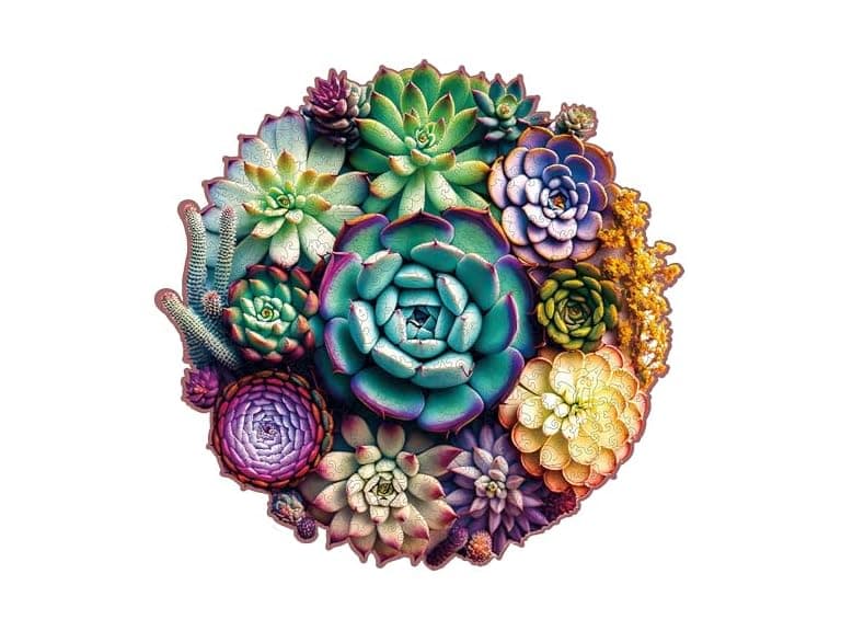 1000 Pcs Wooden Plant Puzzle - Image 1