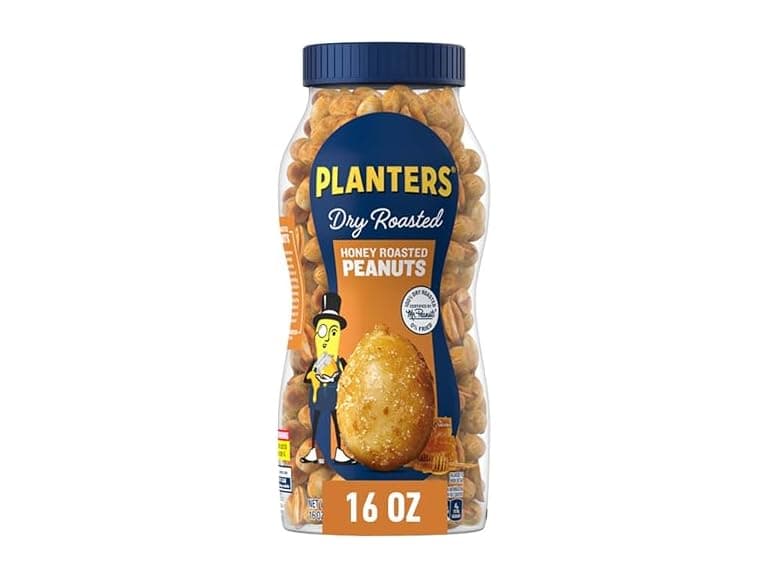 PLANTERS Honey Roasted Peanuts, Dry Roasted, 16 oz - Image 1