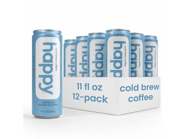 12PK We Are Happy Cold Brew Ready To Drink Coffee