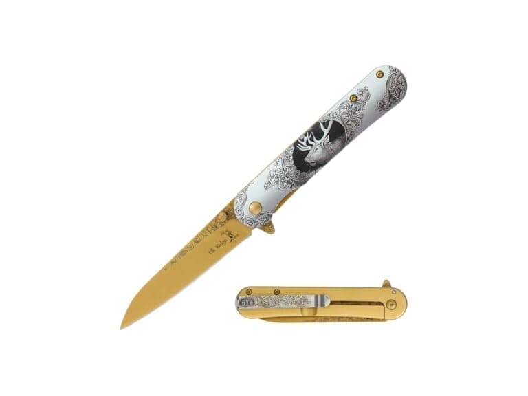 Elk Ridge Decorative Knife 8" Gold - Image 1