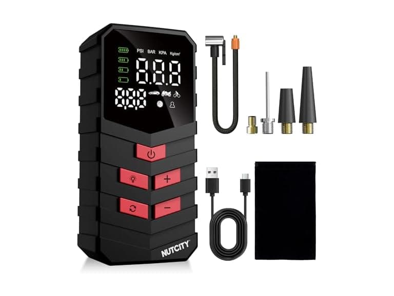 NUTCITY Portable Air Compressor for Car Tires - Image 1