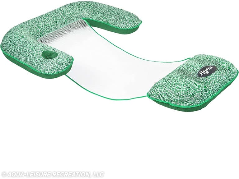 Aqua Mosaic Pool Float Green