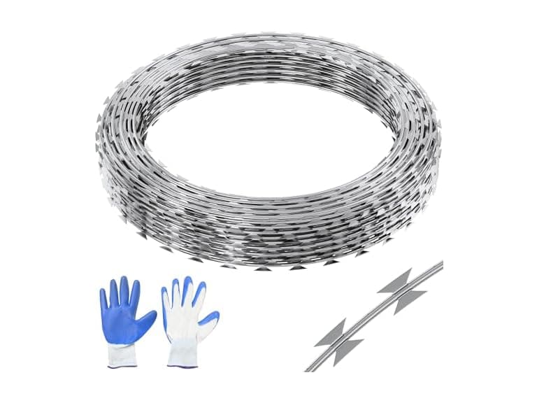 Razor Wires, 98 ft Razor Barbed Wire, 2 Rolls - Image 1