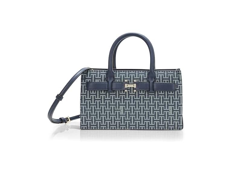 HALSTON H Jerry Signature Logo Top Zip Crossbody - Image 1