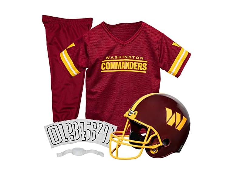 Franklin Sports Commanders Kids Football Uniform Set (S) - Image 1