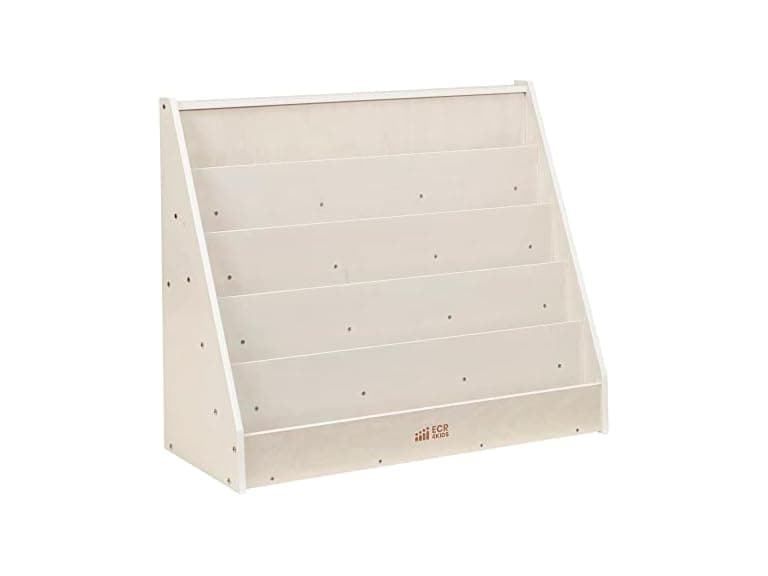 ECR4Kids Single-Sided Book Display, White Wash - Image 1