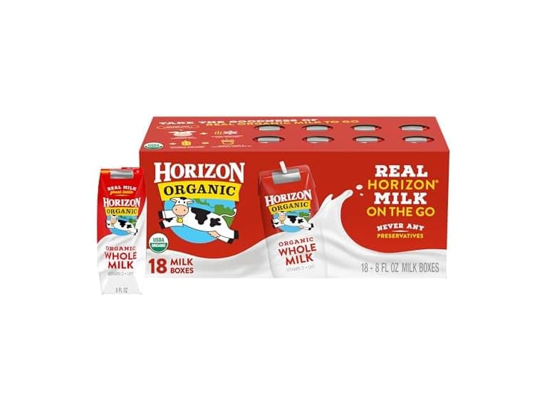 18PK Horizon Organic Shelf Stable Whole Milk - Image 1