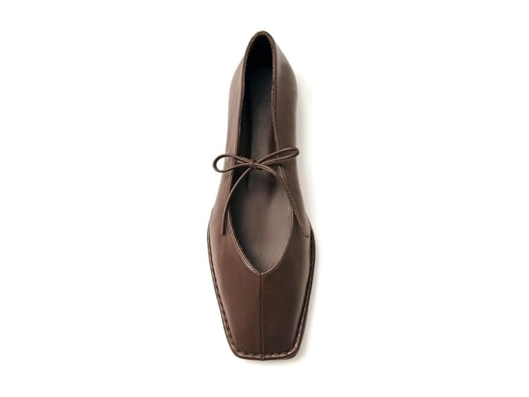 ETPSJKR square toe brown ballet flats - Image 1