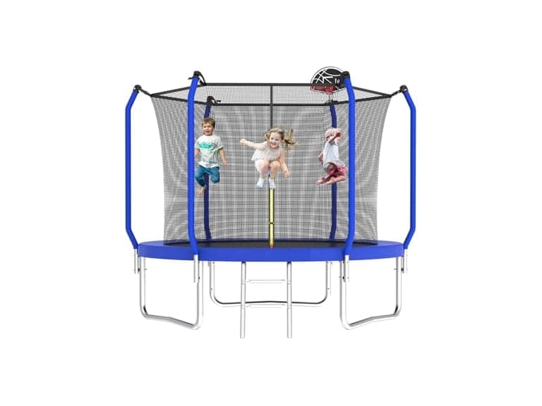 Tatub 10FT Trampoline w/ Basketball Hoop - Image 1
