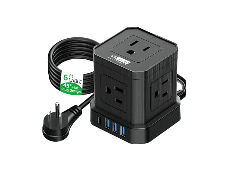 6ft Cube Power Strip with USB - Image 1